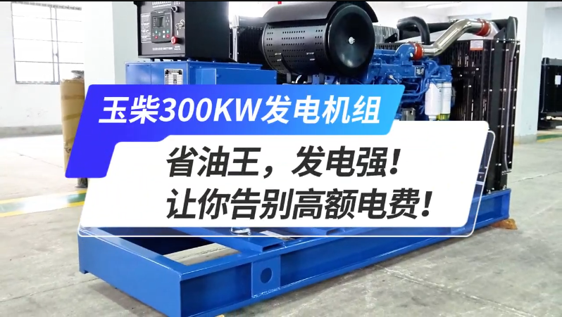 「視頻」玉柴300kw發(fā)電機(jī)組，省油王，發(fā)電強(qiáng)！讓你告別高額電費(fèi)！ 